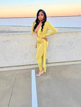 Load image into Gallery viewer, Snatch Me Up Jumpsuit-Chartreuse