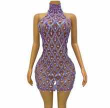 Load image into Gallery viewer, Diamond Queen Dress - Purple PREORDER