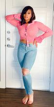 Load image into Gallery viewer, Pretty in Pink Cropped Sweater