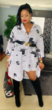 Load image into Gallery viewer, “Extra Extra” Oversized Shirt Dress